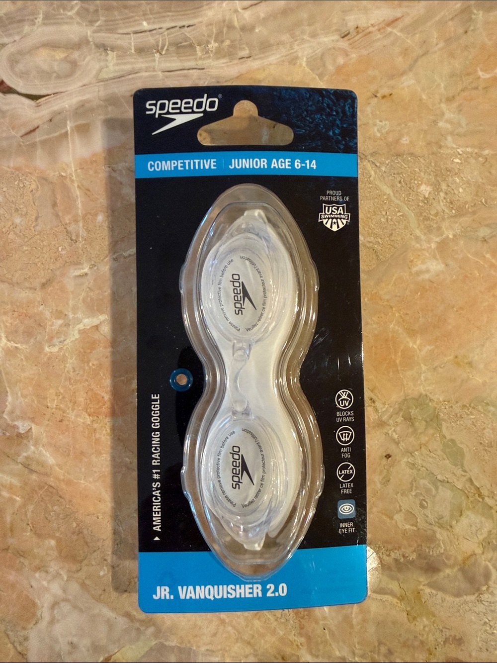 Speedo Clear Junior Vanquisher 2.0 Swimming Goggles